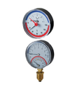 Thermomètre manomètre à gaz 63 mm 1/8&quot; précision Class2.5 deux utilisations