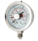 indicateur de pression rempli liquide-liquide de l'huile Ss316 d'indicateur de pression de 2 1/2 » 0-1500psi 100BAR