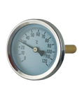mesure de thermomètre de la température d'eau chaude de 3,15&quot; de 80mm avec le puits thermo en laiton