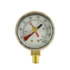 indicateur de la pression 0-400bar standard 1/8&quot; manomètre de TNP avec l'indicateur rouge réglable