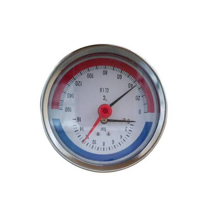 Manomètre thermo 0-6bar de 1/2 BSP indicateur de pression de la température de 1/4" de 100MM