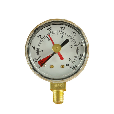 indicateur de la pression 0-400bar standard 1/8" manomètre de TNP avec l'indicateur rouge réglable